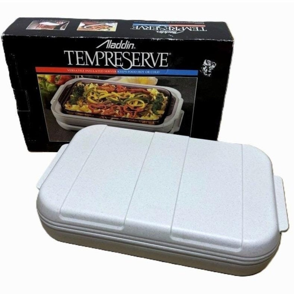 Aladdin Tempreserve Insulated 9x13 Hard Shell Insulated Casserole Keeper NOS 90s